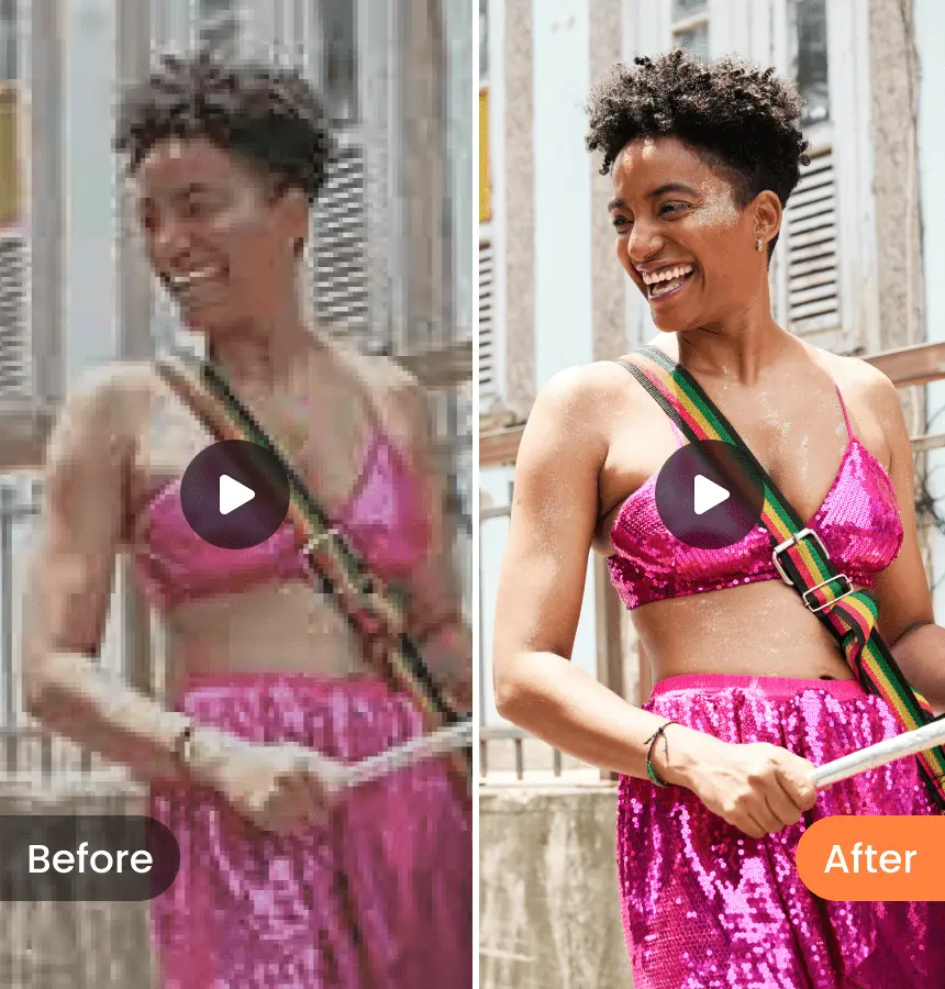 Video enhancement example - enhanced brightness and color
