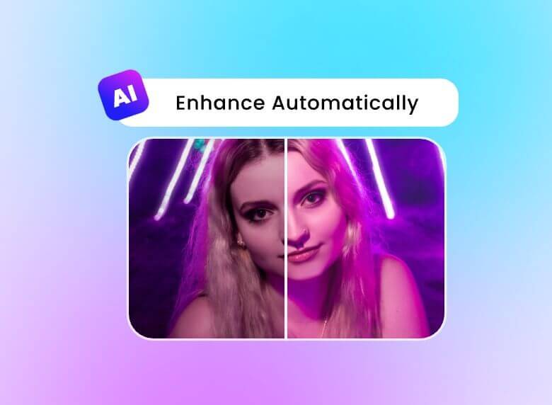 AI automatically enhances video quality
